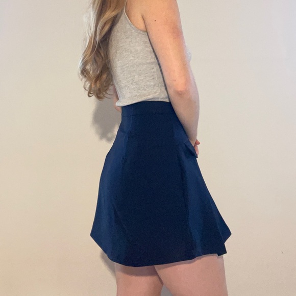 Navy Mini Skirt | Sample piece for small business, Handmade - Picture 3 of 3